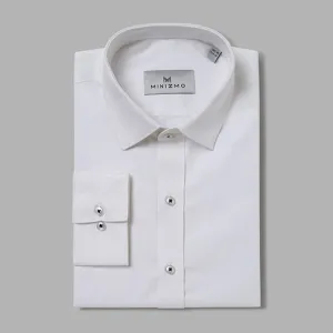 Fuji White Shirt with Black Sleeve Detailing