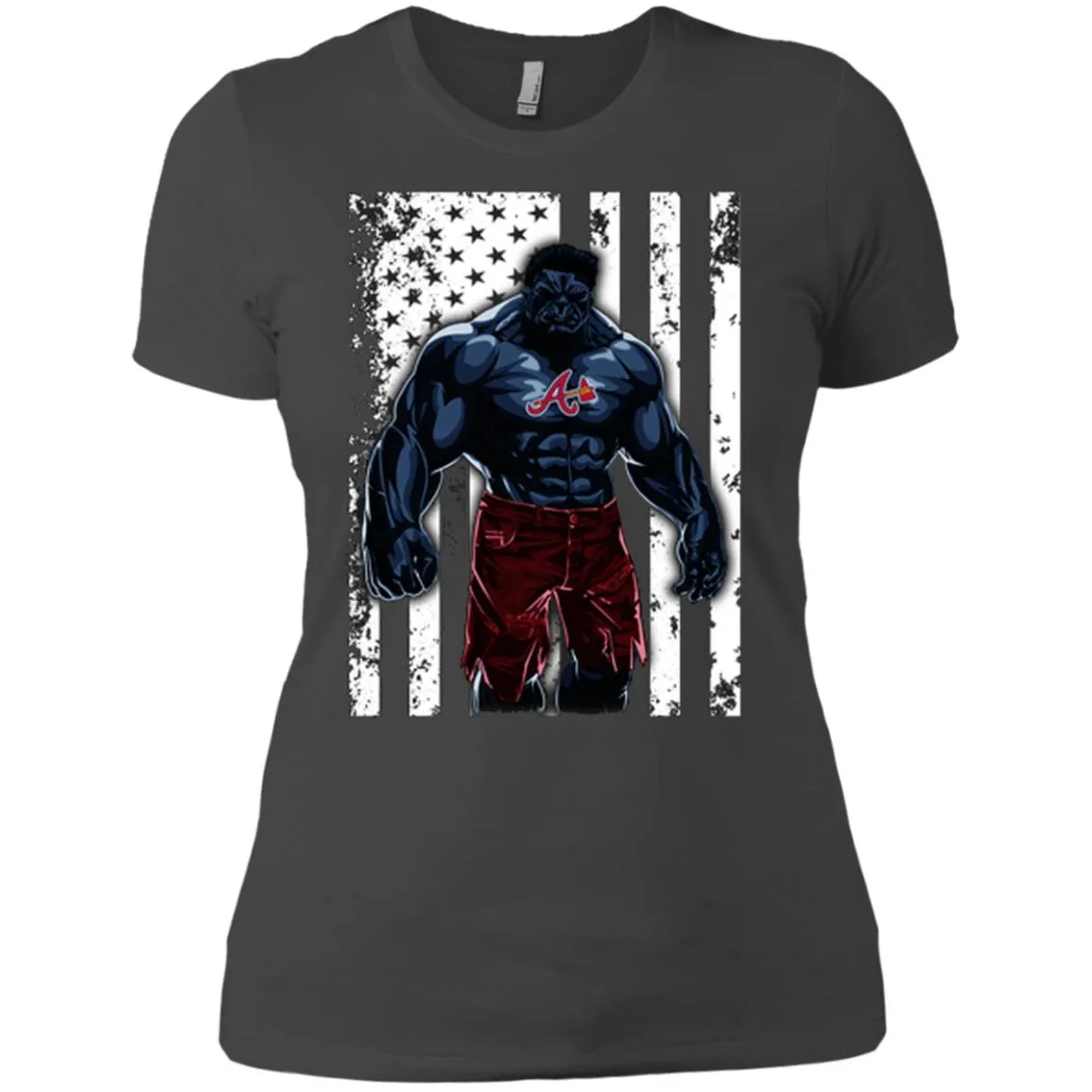 Giants Hulk Atlanta Braves Nfl T-shirt Women Cotton T-Shirt