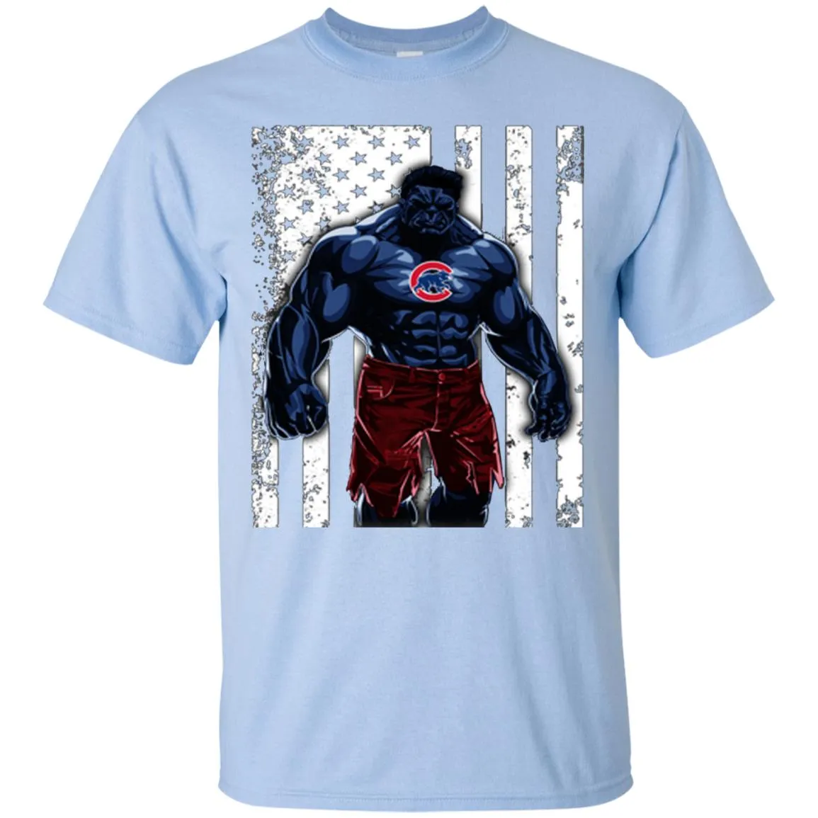 Giants Hulk Chicago Cubs T-shirt Flag Men Cotton T-Shirt