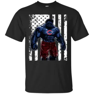 Giants Hulk Chicago Cubs T-shirt Flag Men Cotton T-Shirt