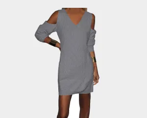 Gray Sweater Dress - The Vail