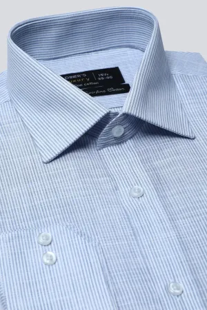 Grey Pin Stripe Formal Shirt