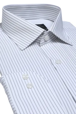 Grey Pinstripe Formal Shirt