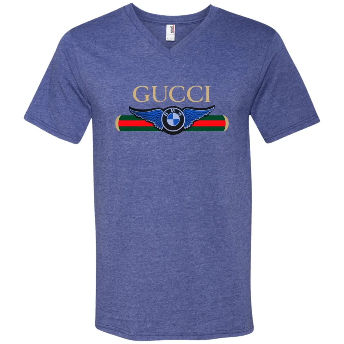 Gucci Bmw T-shirt Men V-Neck T-Shirt