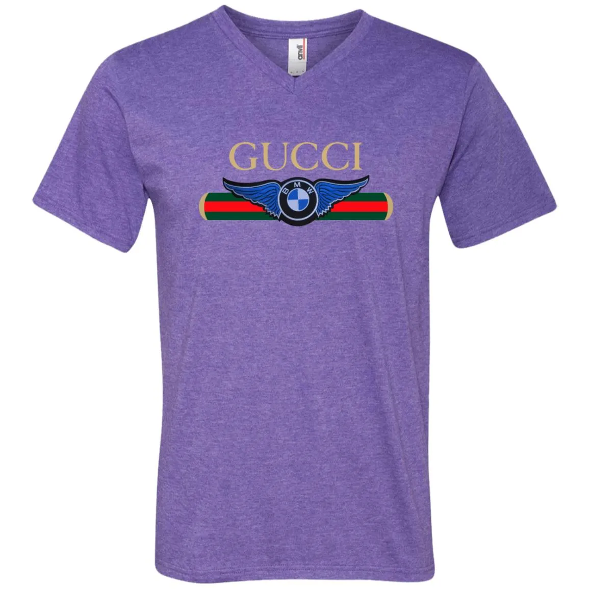 Gucci Bmw T-shirt Men V-Neck T-Shirt