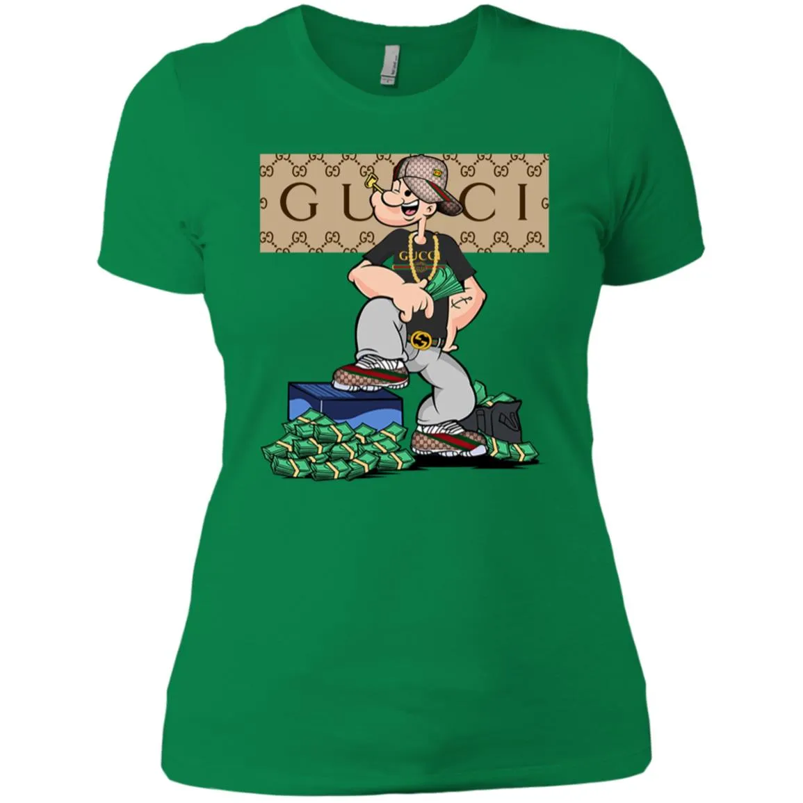 Gucci Cartoon T-shirt Women Cotton T-Shirt