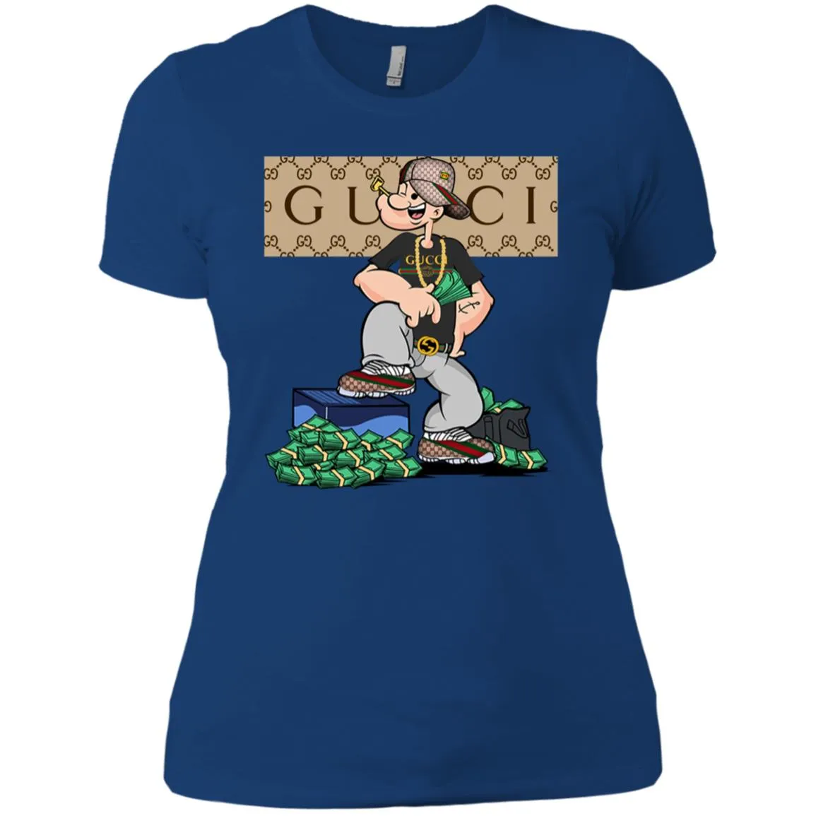 Gucci Cartoon T-shirt Women Cotton T-Shirt