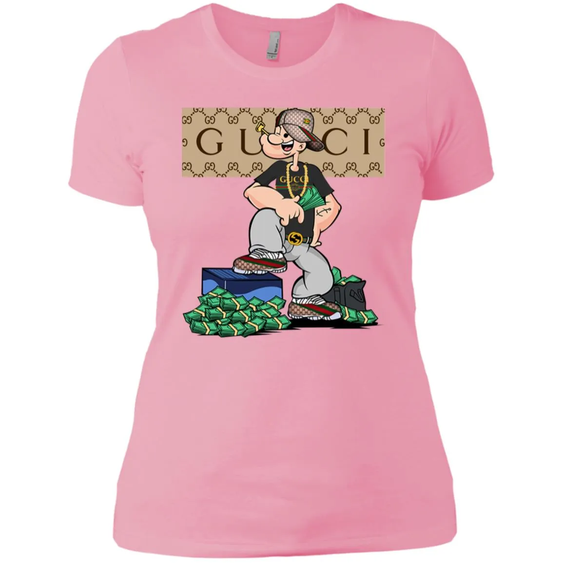 Gucci Cartoon T-shirt Women Cotton T-Shirt