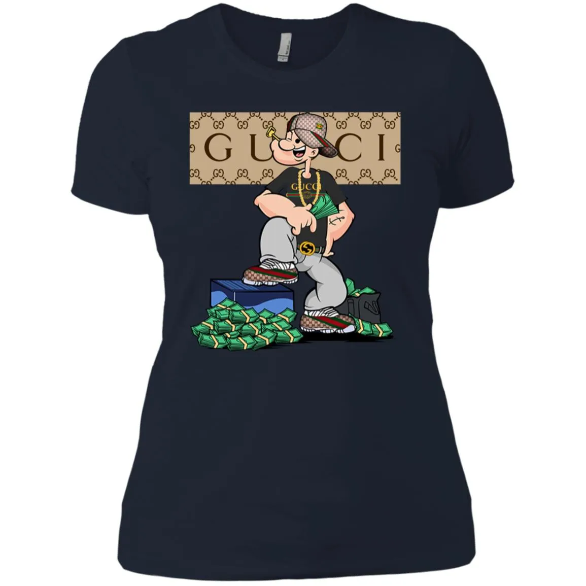 Gucci Cartoon T-shirt Women Cotton T-Shirt