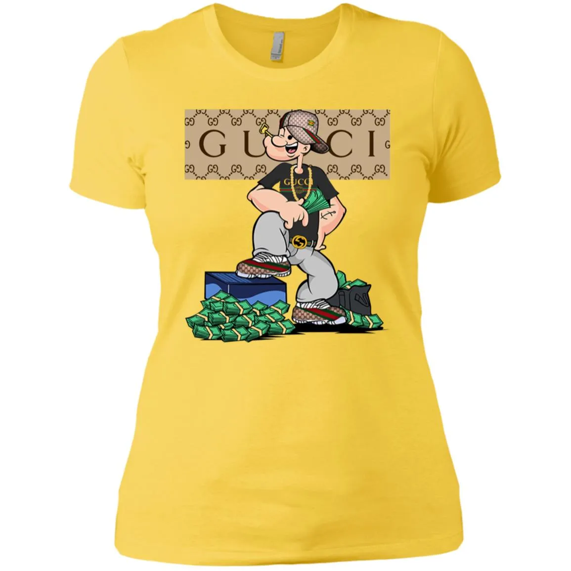 Gucci Cartoon T-shirt Women Cotton T-Shirt