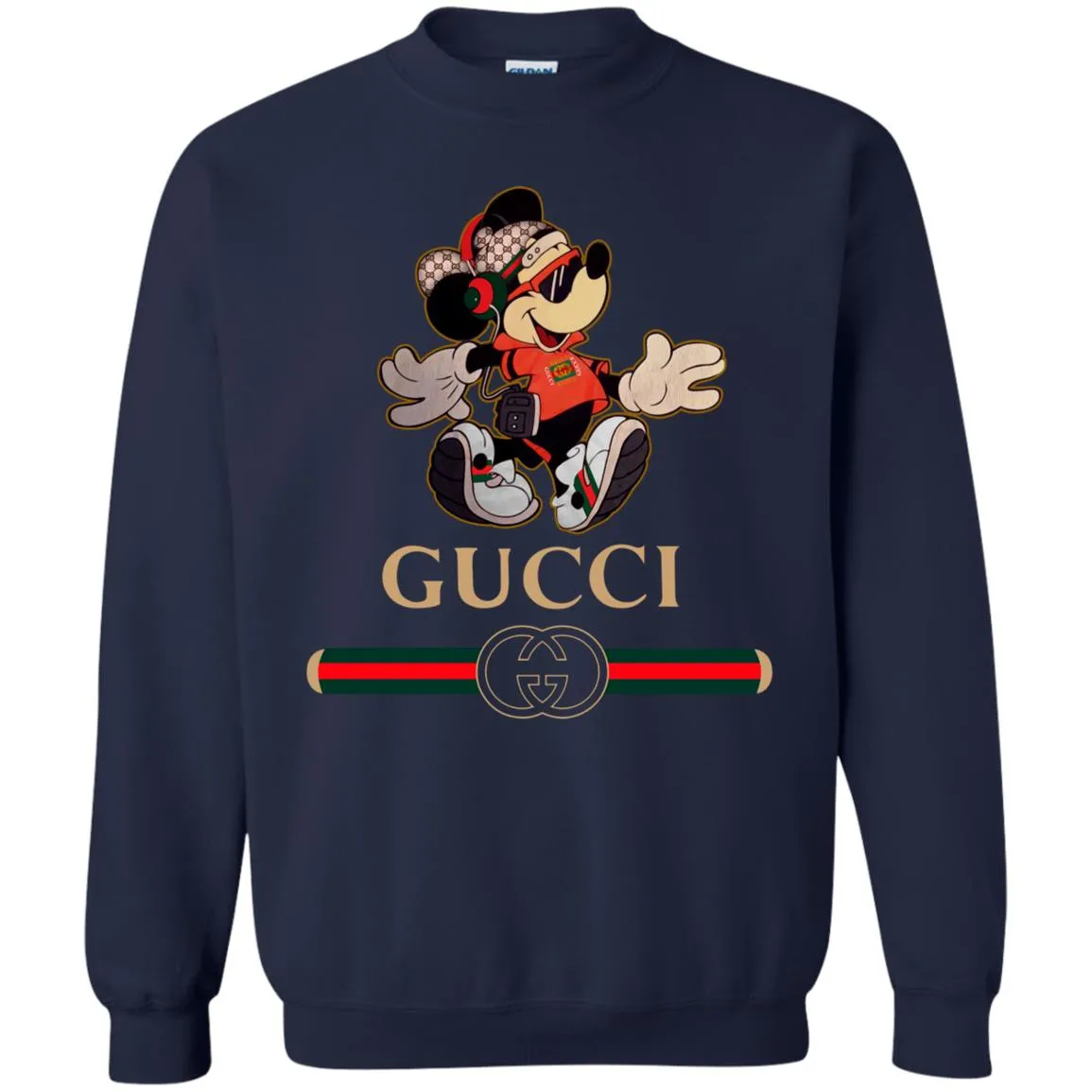 Gucci Mickey Fashion Stylelist Music T-shirt Crewneck Pullover Sweatshirt