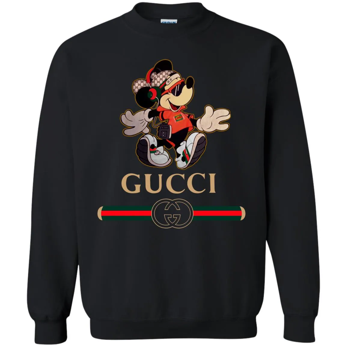 Gucci Mickey Fashion Stylelist Music T-shirt Crewneck Pullover Sweatshirt