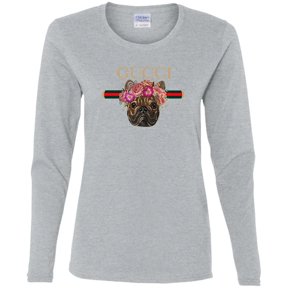 Gucci New Style Bull Dogs T-shirt Women Long Sleeve Shirt