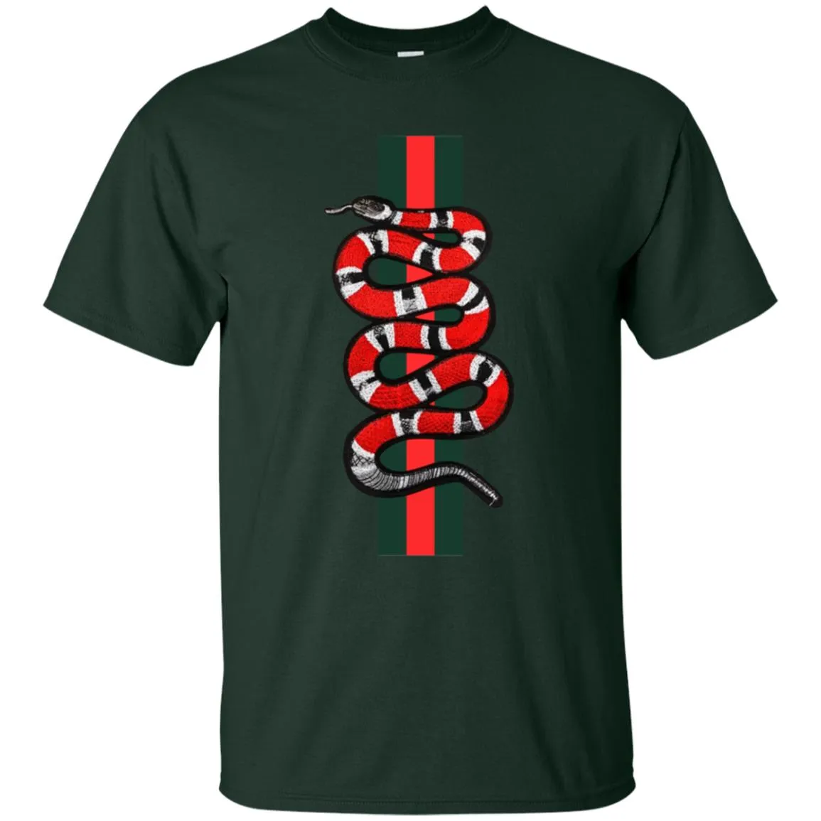 Gucci Snake Hot T-shirt Men Cotton T-Shirt