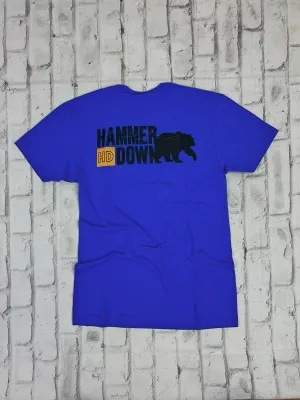 Hammer Down "Stacked HD Bear" Short Sleeve T-shirt - Royal Blue