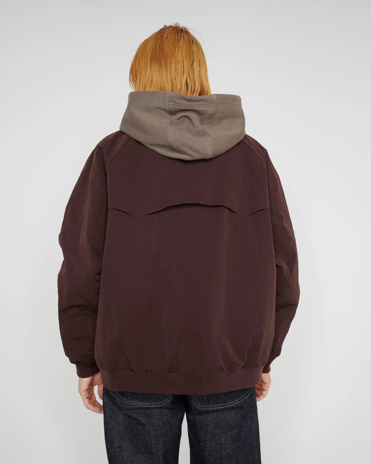 Hooded Flight Jacket - Chocolate