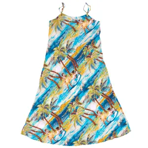 Hula (Slip Dress) - Teal