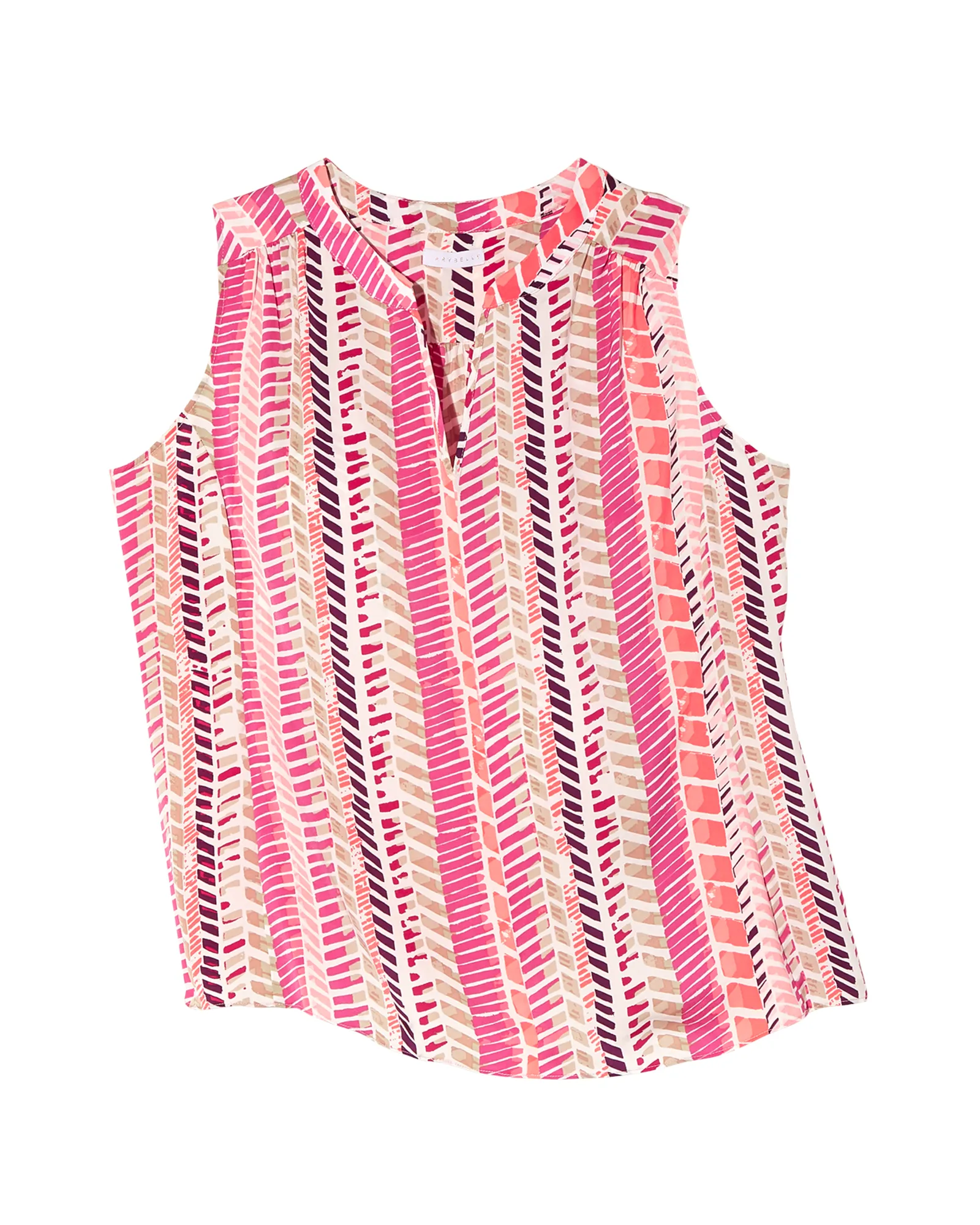 Iris Sleeveless Top | Magenta / Orange