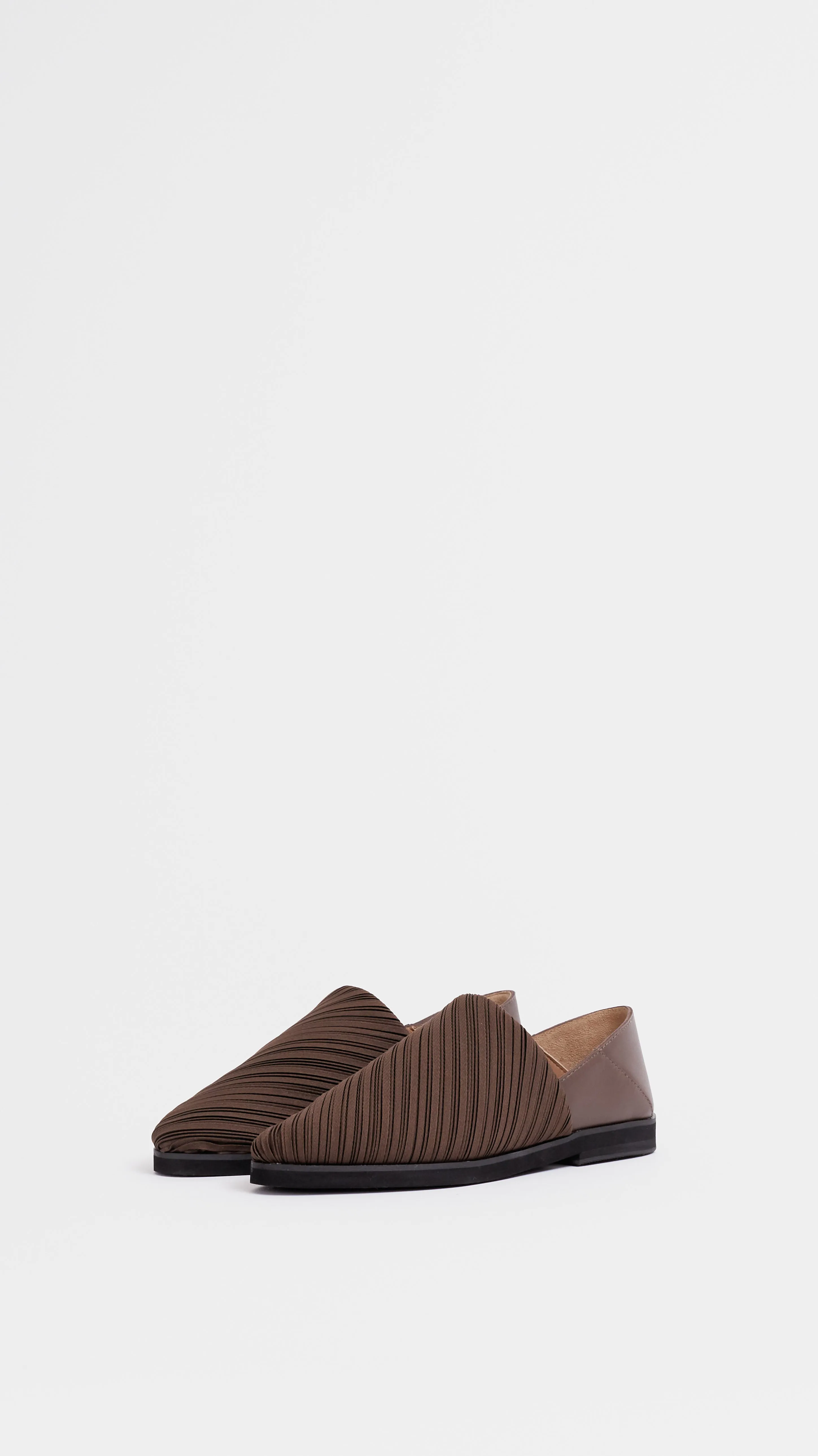 Issey Miyake Pleats Please Slip-On Shoe in Brown