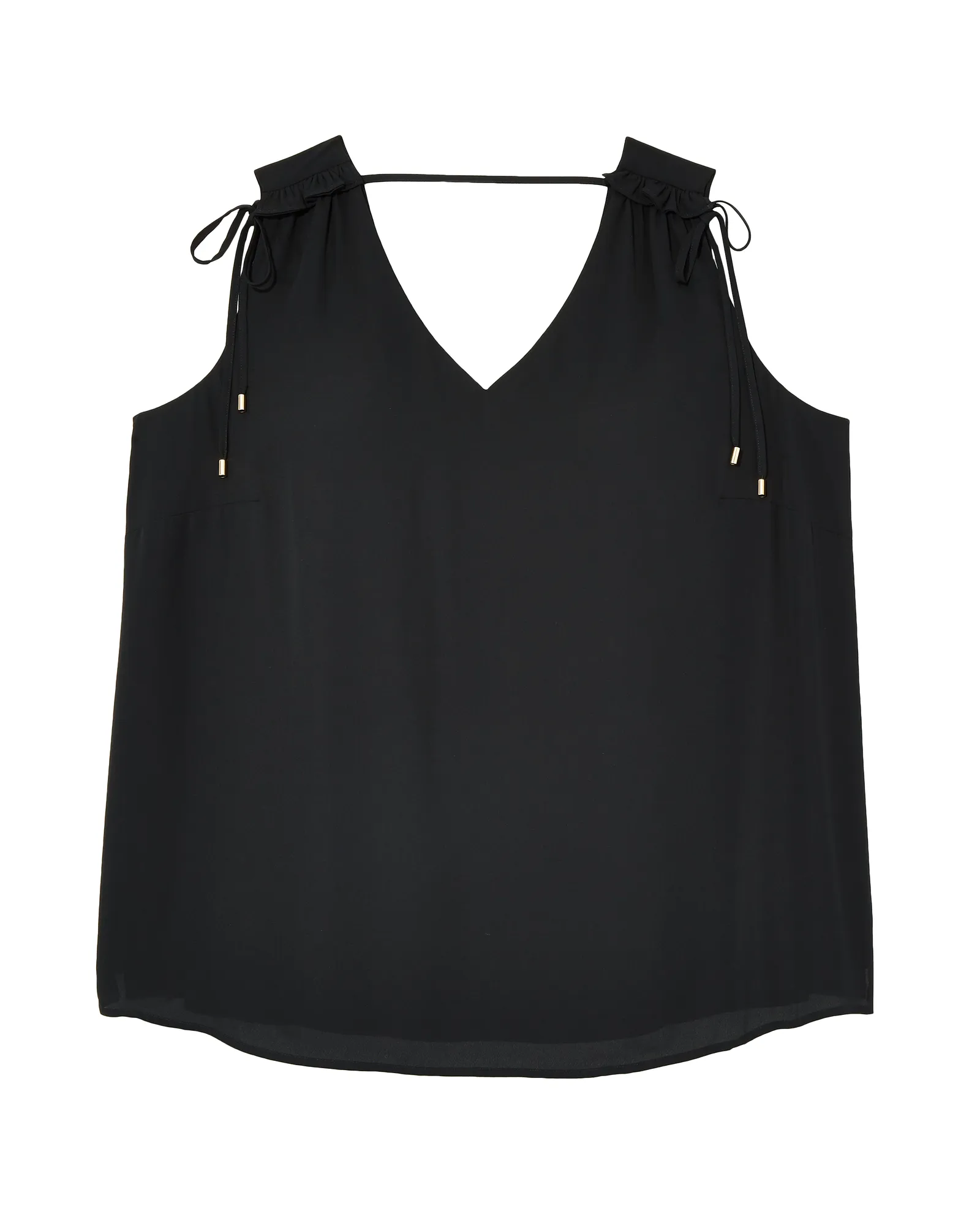 Jenna Tie Detail Tank | Black