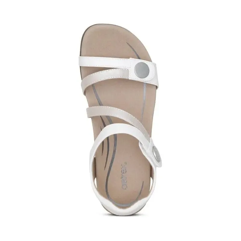 Jess Adjustable Sandal - White