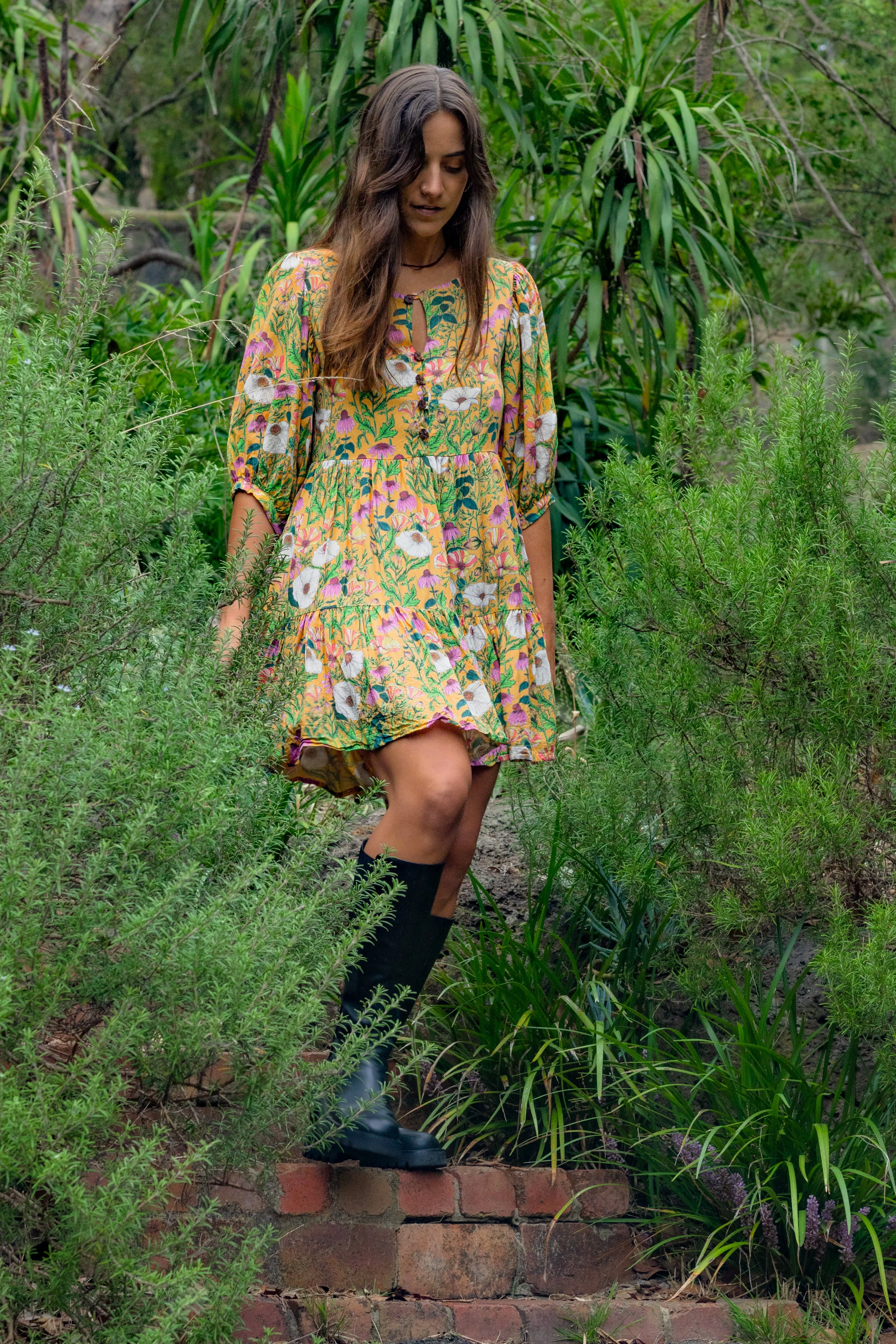 Juniper Dress - In Bloom - Golden