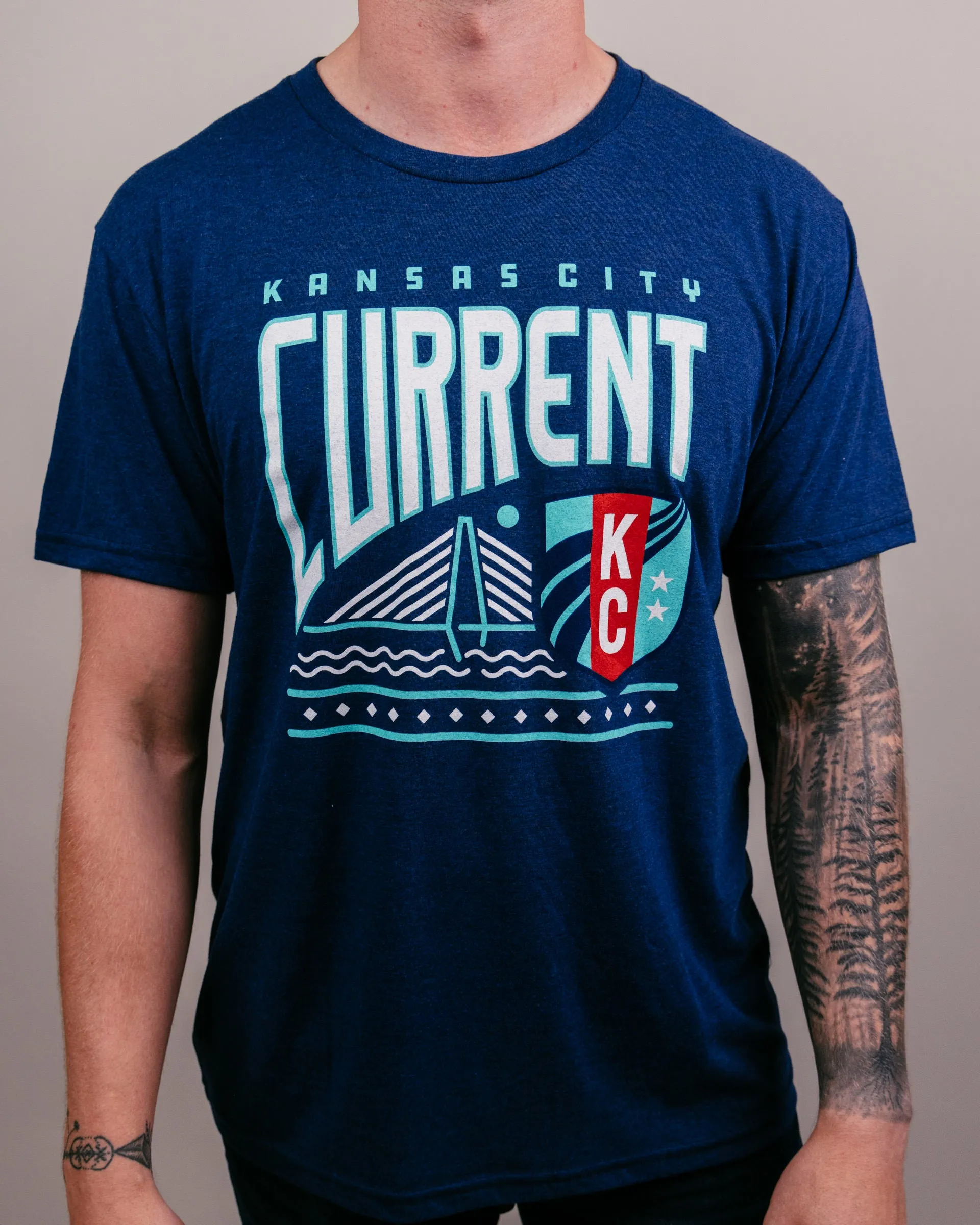 KC Current Bridge Navy T-Shirt