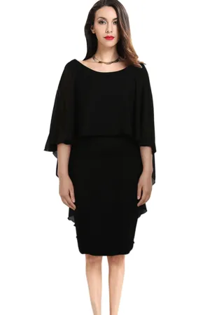 Ketty More Women Comfortable High Quality Fashionable Black Dress-KMWD049