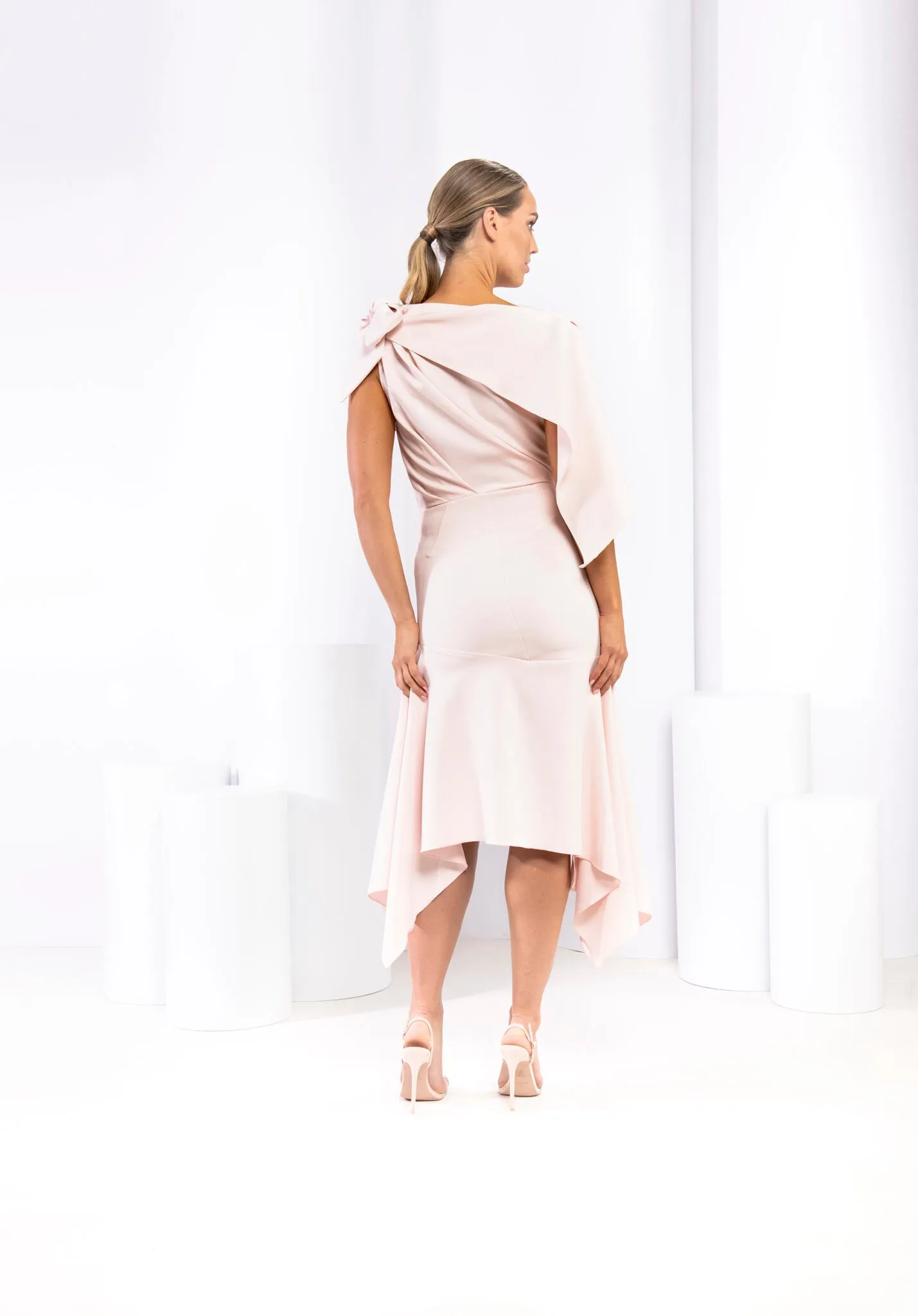 Kevan Jon Addison dress in blush pink