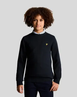 Kids Cotton Crew Neck Jumper