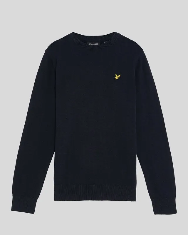 Kids Cotton Crew Neck Jumper