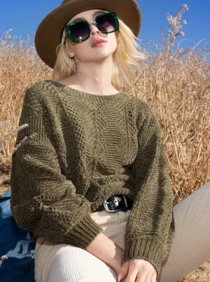 Knit Sweater Open Weave Layering Sweater | Pol | - Last One