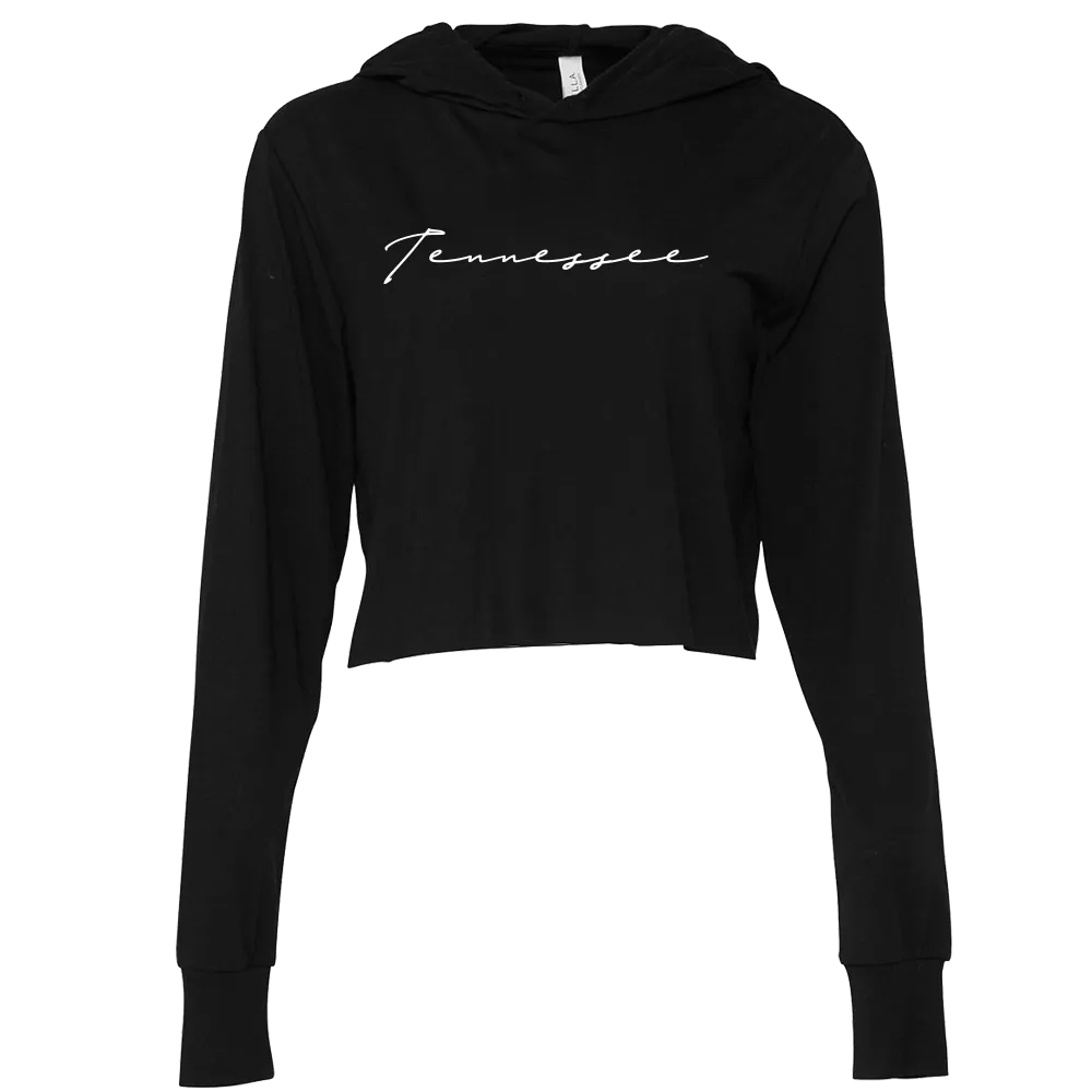 Ladies Signature Crop Long Sleeve T-Hoodie