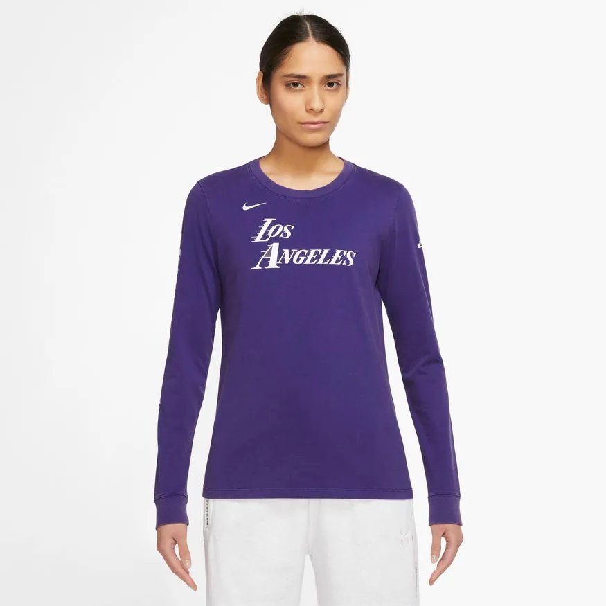 Lakers Womens City Edition 22 CTS Long Sleeve