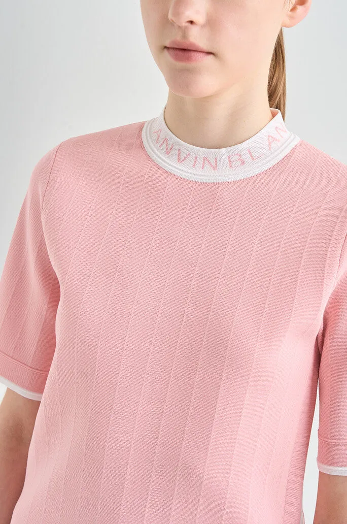 Lanvin Blanc Logo Knit Top