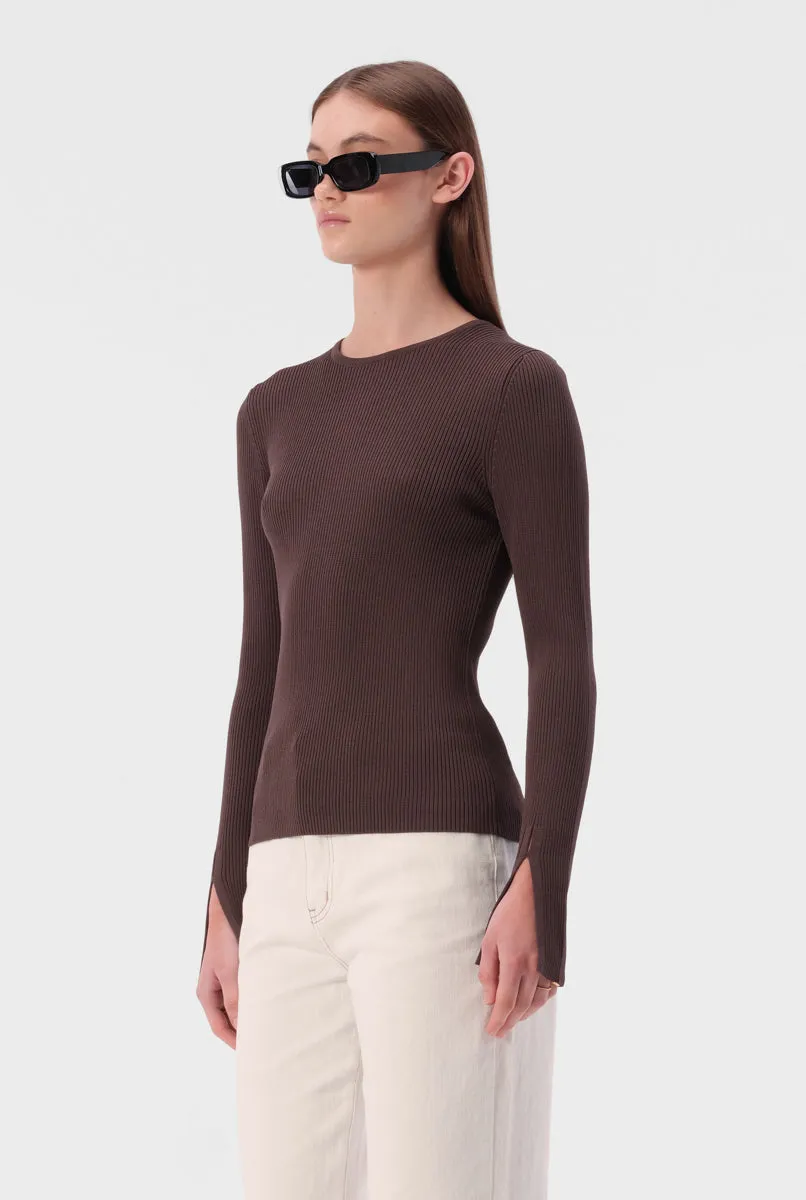 Lilli Knit Top Graphite