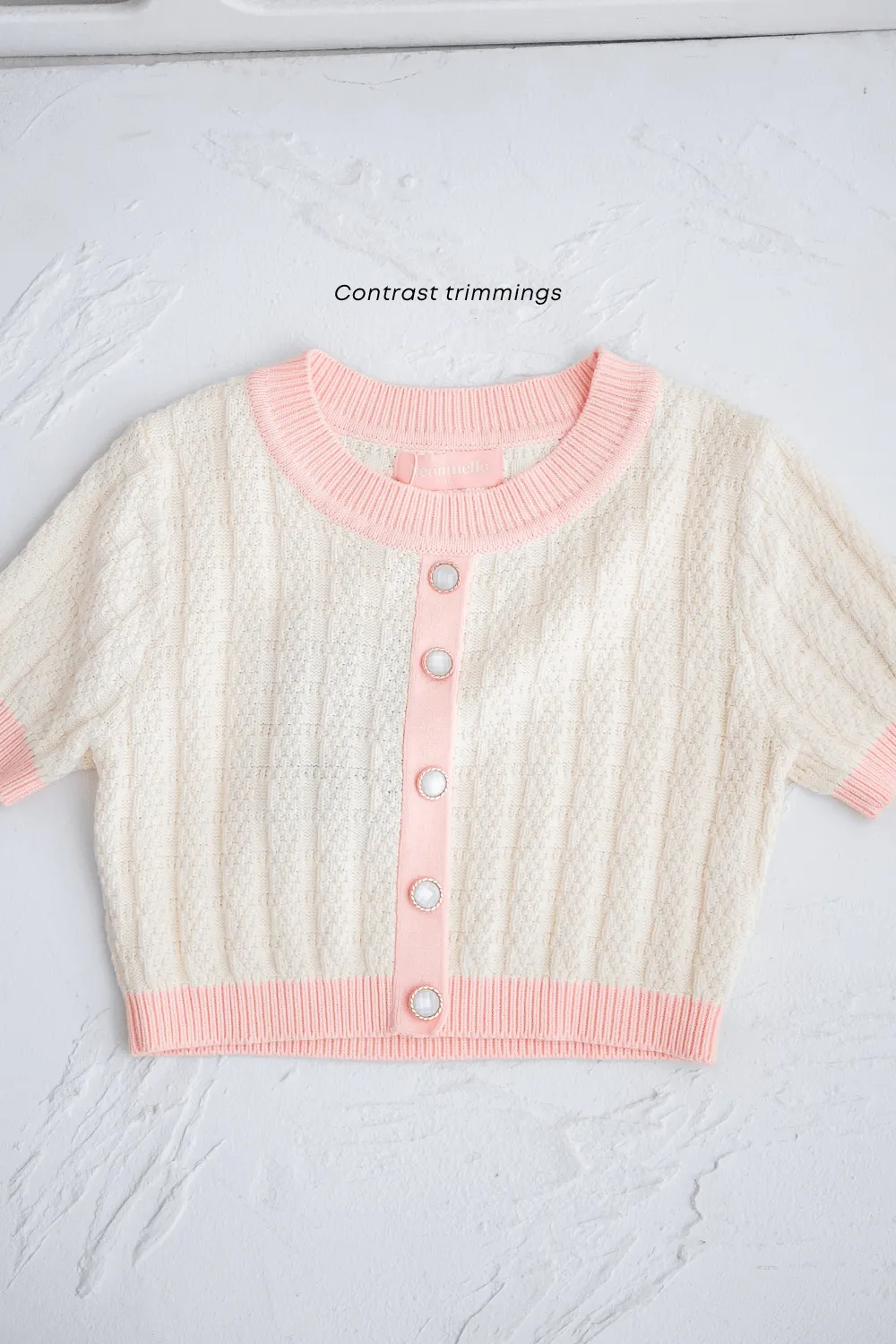 MEA KNIT TOP IN MAUVE PINK