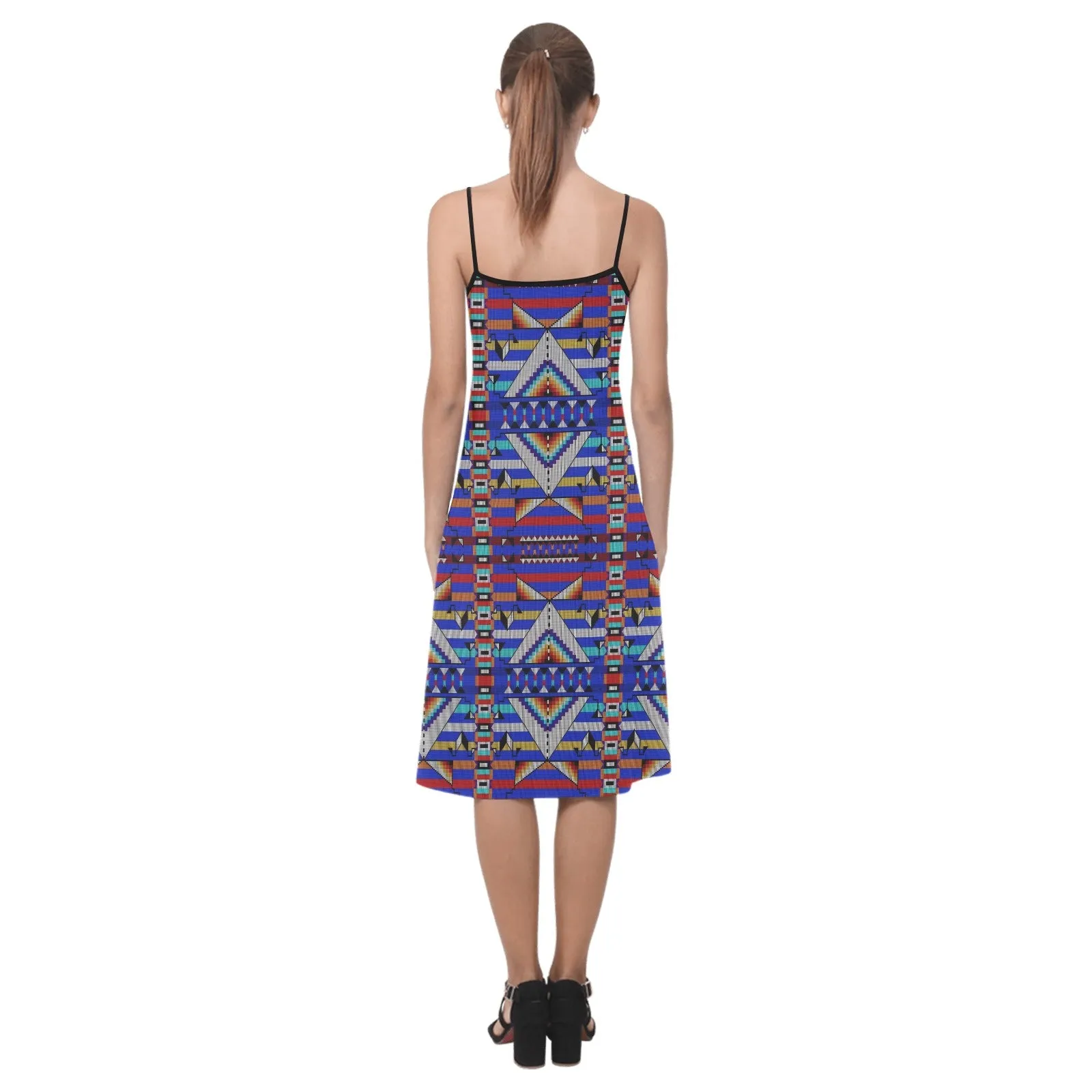 Medicine Blessing Blue Alcestis Slip Dress (Model D05)