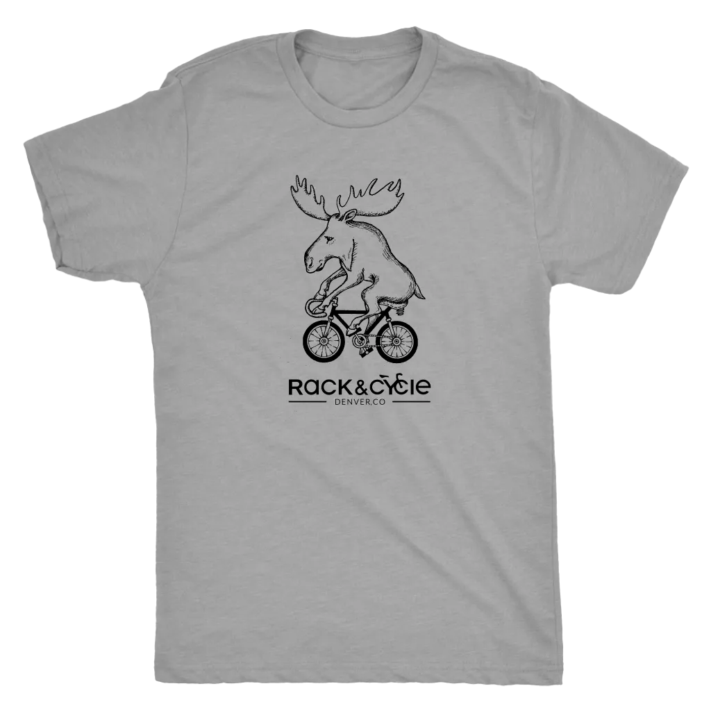 Men's Moose T-Shirt (black ink)