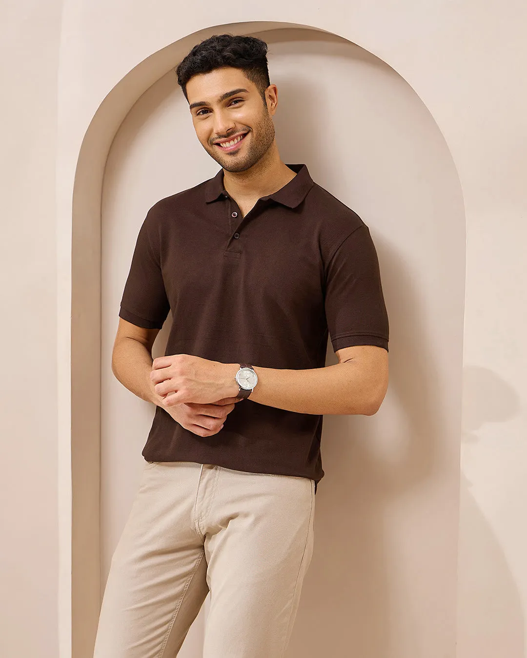 Mocha Luxe Polo