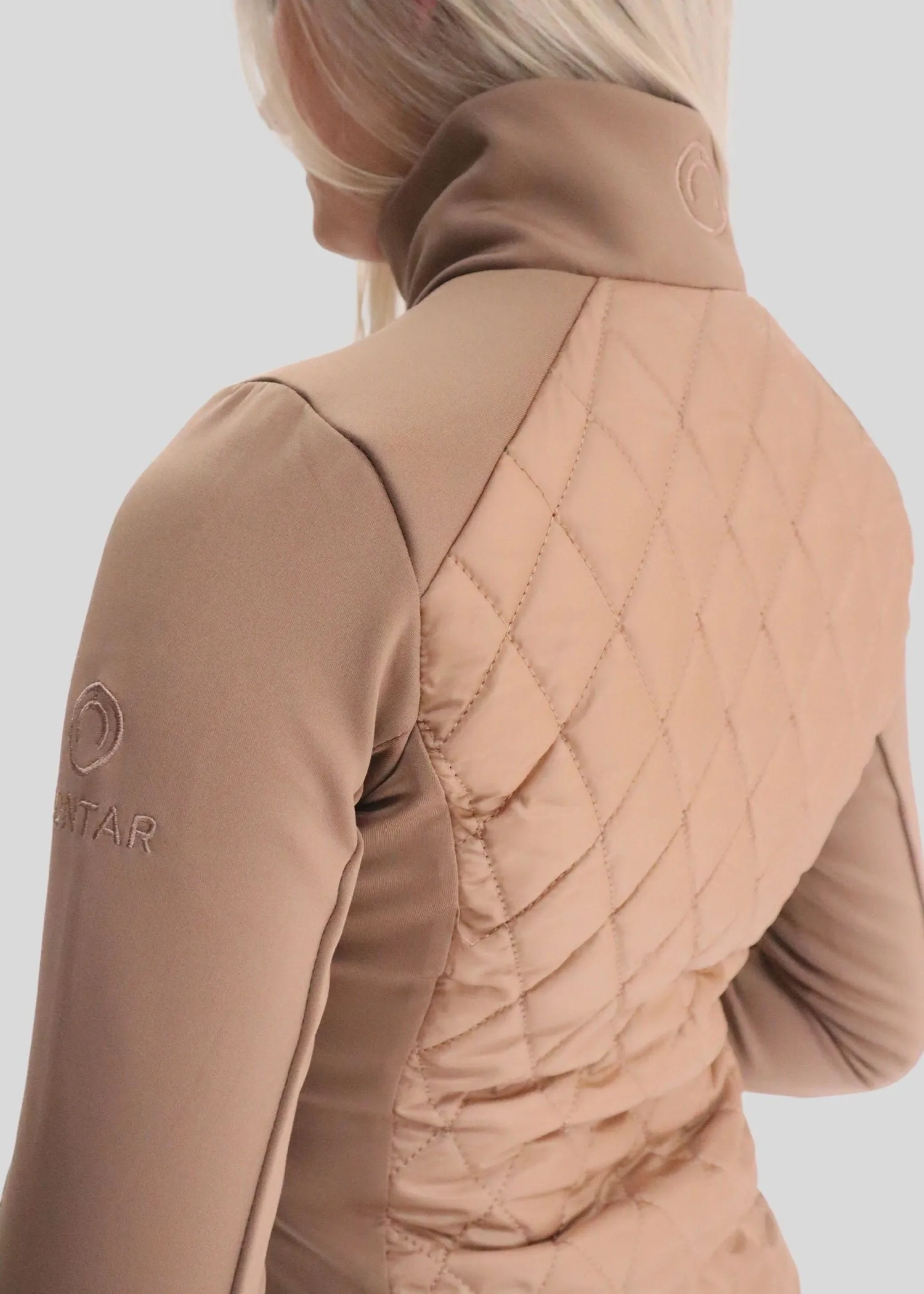 MoQuinn Quilted Hybrid Jacket - Latte