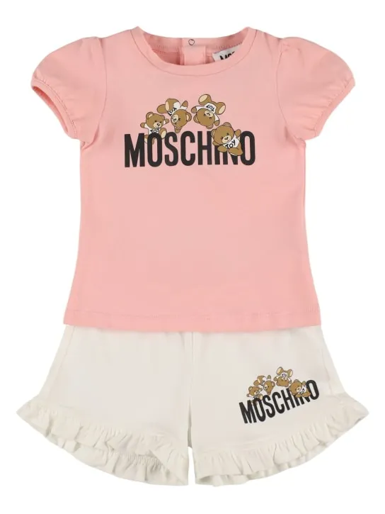 Moschino   Cotton jersey t-shirt &amp; shorts 