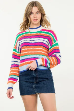 MULTI COLOR KNIT SWEATER