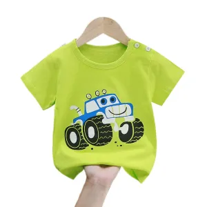 New Arrival Pure Cotton T-Shirt for Baby Girls and Boys, Summer Tee for Toddlers, Striped Short Sleeve Top  Ropa De Niña