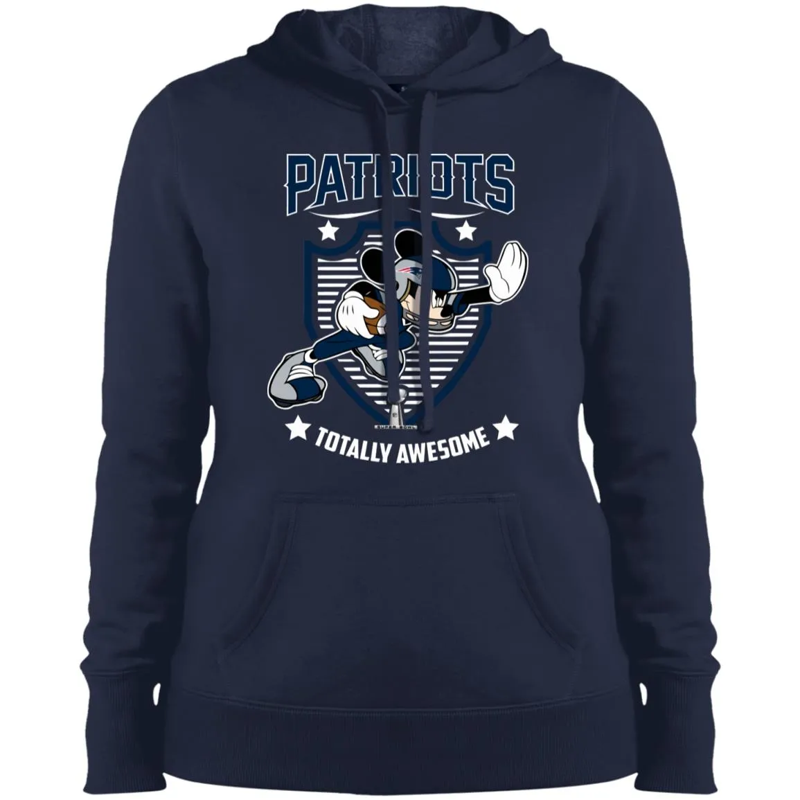 Nfl – New England Patriots Totally Awesome Mickey Mouse Super Bowl 2019 Football Women Hooded Sweatshirt