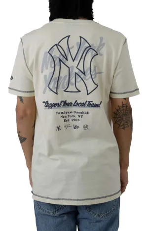 NY Yankees Distressed Logo T-Shirt