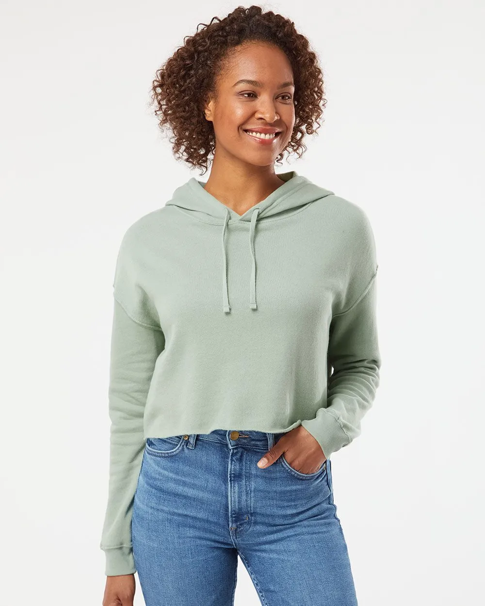 OK, BUT FIRST FIZZ Independent Crop Hoodie