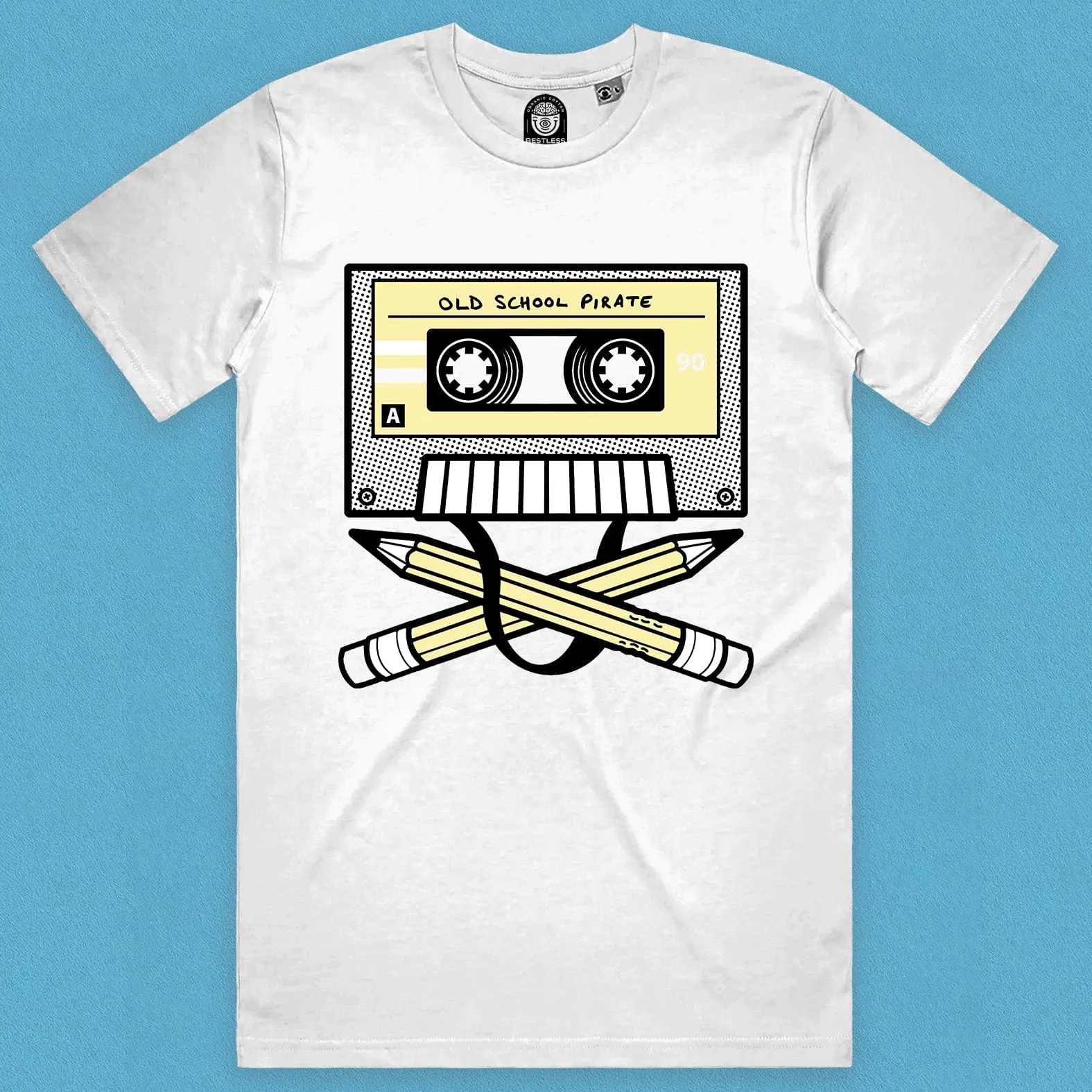 Old School Pirate Cassette Tape T-Shirt