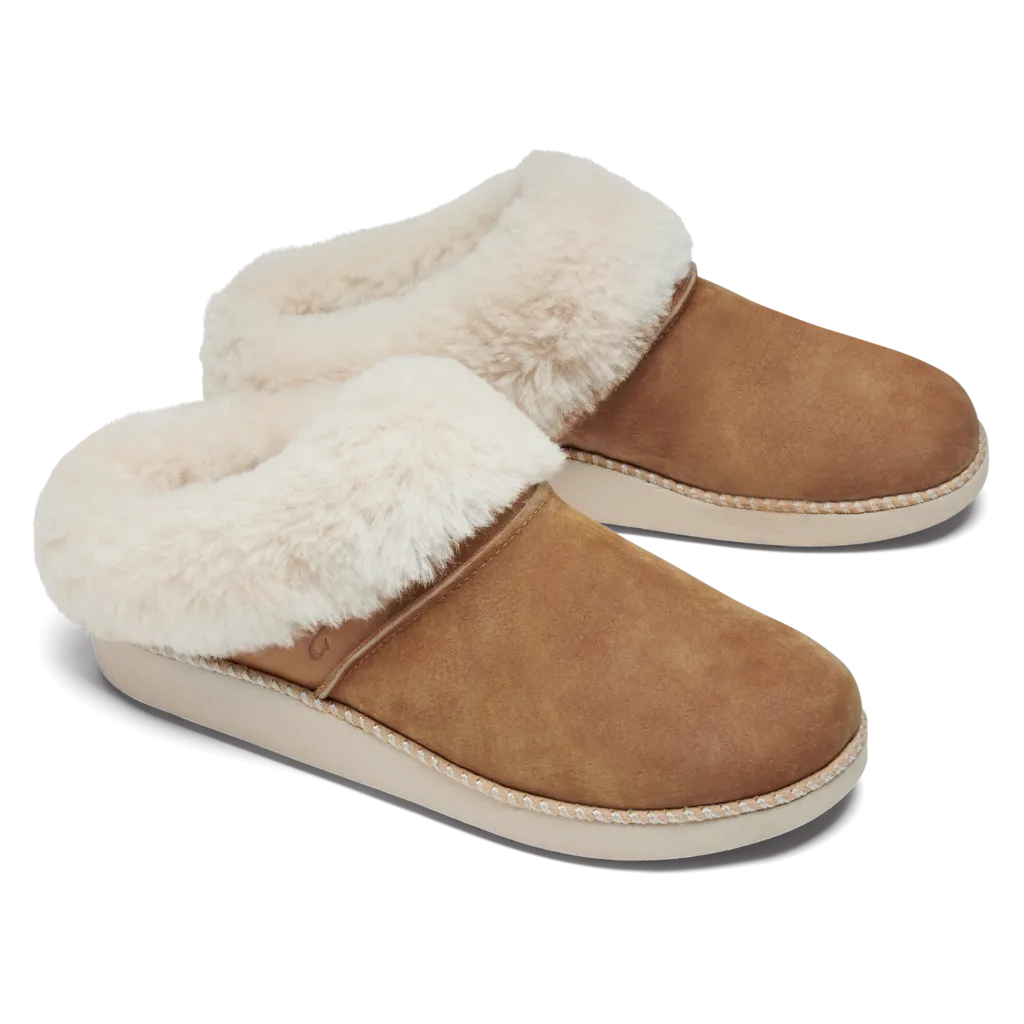 Olukai Women's Ku-i Slip On Slipper - Tan/Bone 20457-3419