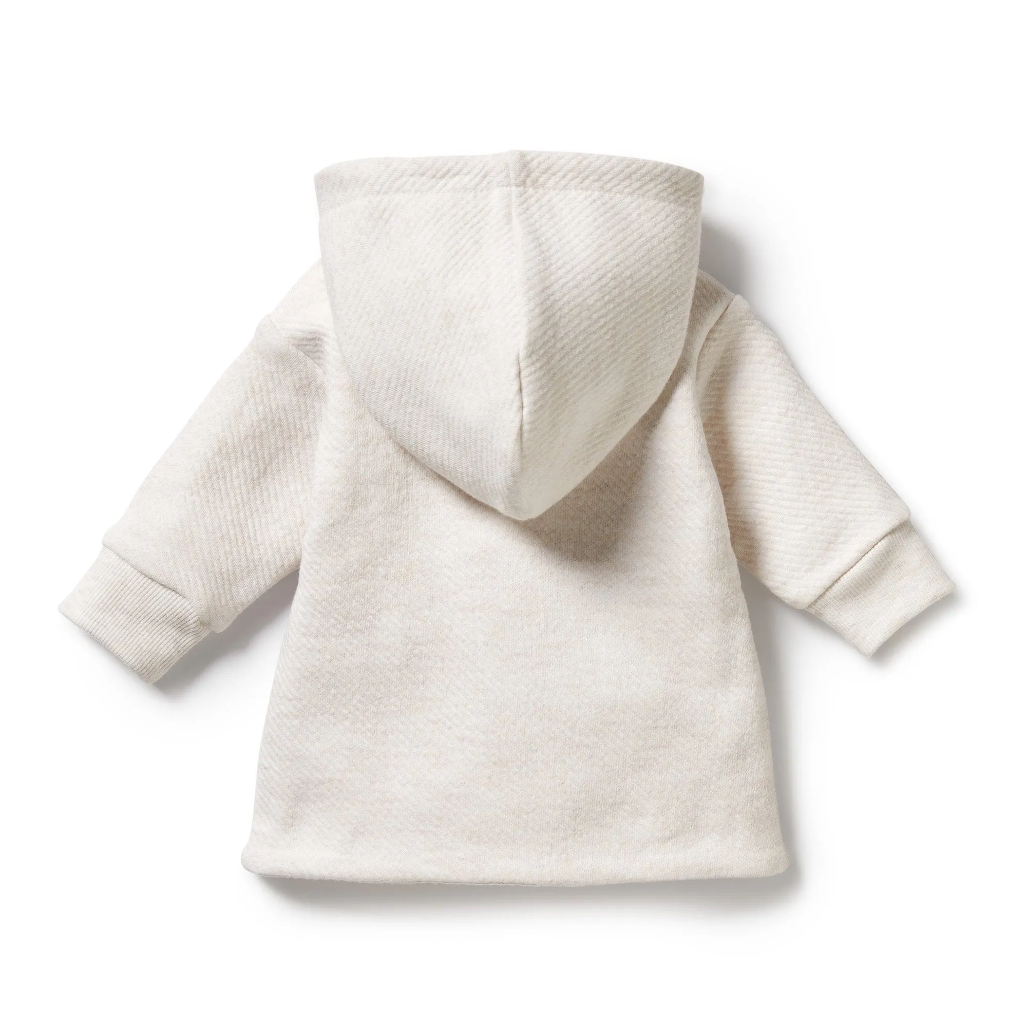 Organic Cotton Quilted Jacket | Oatmeal